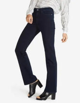 Wrangler Damskie Spodnie Jeansowe High Rise Bootcut Blueblack W27UQC51L